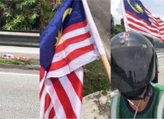 Rider ini buat pusingan-U 1km semata ingin kutip bendera jatuh di tengah jalan