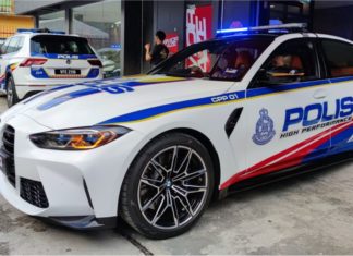 BMW M3 Competition bukan prop filem, bakal jadi kereta Cawangan Pegawai Pengiring PDRM