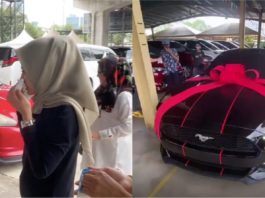 Gadis 18 tahun terima hadiah Ford Mustang sempena hari lahir