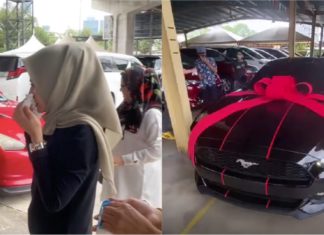 Gadis 18 tahun terima hadiah Ford Mustang sempena hari lahir