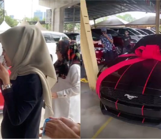 Gadis 18 tahun terima hadiah Ford Mustang sempena hari lahir