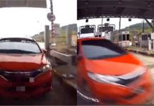 Honda Jazz merah elak bayar tol rupanya insiden lama….