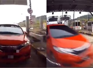 Honda Jazz merah elak bayar tol rupanya insiden lama….