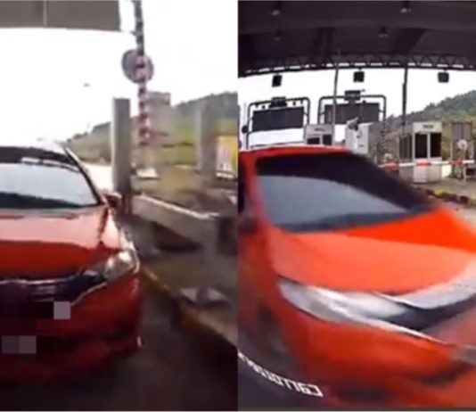 Honda Jazz merah elak bayar tol rupanya insiden lama….