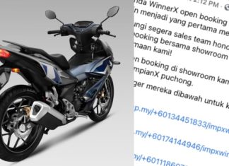 Pusat jualan buka tempahan Honda Winner X, bakal lancar tidak lama lagi?