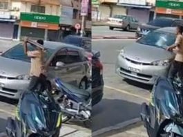 Amukkan lelaki sakit mental, 13 cermin kereta awam pecah