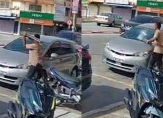 Amukkan lelaki sakit mental, 13 cermin kereta awam pecah