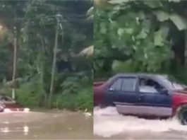 Jangan pandang rendah, Proton Saga generasi pertama selamba redah banjir