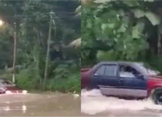 Jangan pandang rendah, Proton Saga generasi pertama selamba redah banjir