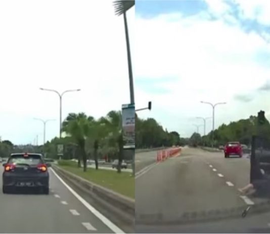 Bergaduh dengan teman lelaki, wanita ini lompat keluar dari Myvi