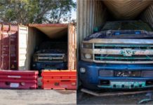 Selepas dua tahun jatuh ke dasar laut, akhirnya pihak operasi mencari temui kontena berisi Chevy Silverado