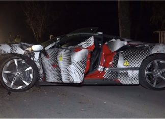 Prototaip Ferrari SF90 Stradale kemalangan ketika uji pandu