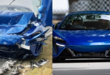 McLaren Artura pertama terlibat kemalangan di Sepanyol