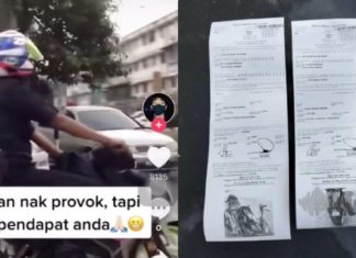 Polis pakai nombor plat ‘fancy’ & tiada cermin sisi tular di TikTok, dah kena saman!