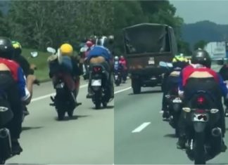 Tular video konvoi motor buat aksi superman dan tunggang melulu, netizen minta polis ambil tindakan