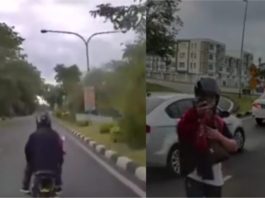 Tunggang santai di lorong kanan, eh dia pula ‘berlakon’ jadi mangsa