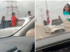 Tular video bawa 3 kanak-kanak secara bahaya, pemandu Perodua Alza ditahan