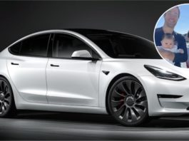 Perlu bantu isteri bersalin dalam kereta, lelaki ini aktifkan autopilot Tesla