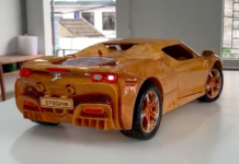25 hari diperlukan bagi siapkan Ferrari SF90 kayu ini!