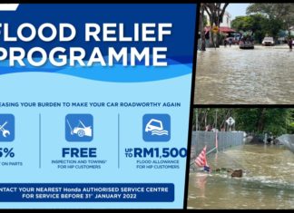 Honda tawar diskaun 25 peratus alat ganti buat kenderaan yang terjejas banjir