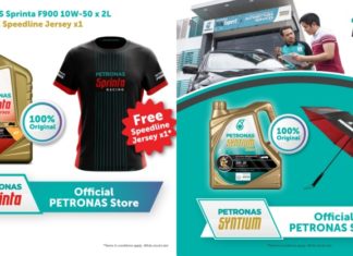 Minyak pelincir Petronas kini boleh didapati di Shopee dan Lazada