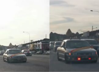 Pemandu Proton Wira berlagak marsyal disiasat polis, kereta turut ditahan