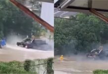 Pemandu pacuan empat roda nyaris langgar mangsa banjir