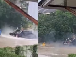 Pemandu pacuan empat roda nyaris langgar mangsa banjir