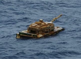 Misteri ‘kereta kebal’ terapung ditemui di perairan Indonesia