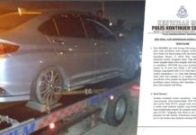 Pemandu trak tunda rembat kereta banjir dah kena tahan