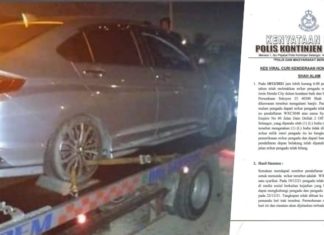 Pemandu trak tunda rembat kereta banjir dah kena tahan