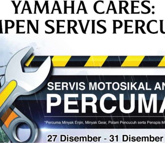 Banjir: Yamaha tawar servis percuma dari 27-31 Disember