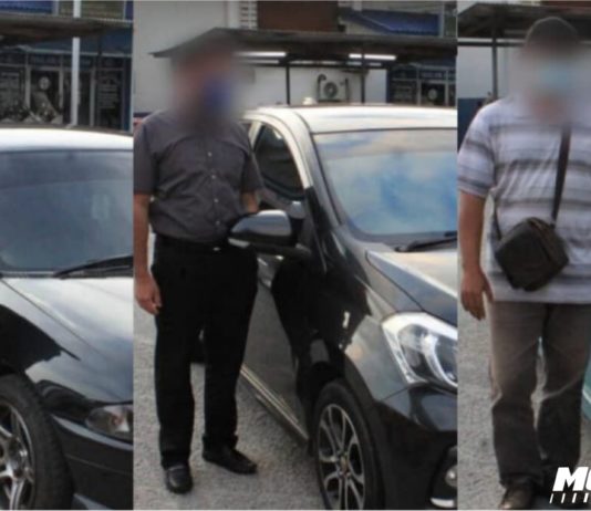 Tiga daripada sembilan pemandu guna lorong kecemasan serah diri