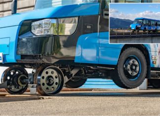 Bas mini boleh bertukar gerabak kereta api dalam 15 saat