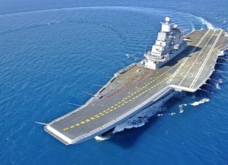 Kapal perang pertama milik India selesai ujian laut, sebesar apa kapal ini?