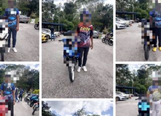 Gara-gara buat zig zag tengah lebuh raya, sudahnya melepas makan nasi ganja