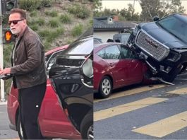 Arnold Schwarzenegger OK saja lepas terlibat dalam kemalangan ngeri