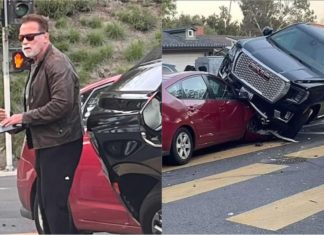 Arnold Schwarzenegger OK saja lepas terlibat dalam kemalangan ngeri