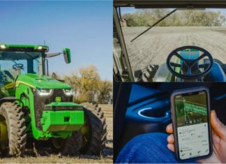 Kerja semakin mudah, petani kini boleh kawal traktor guna telefon pintar saja..