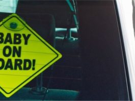 Pelekat ‘baby On Board’ bukan sekadar beritahu pemandu bawa anak kecil, rupanya banyak makna lain…