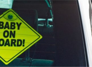 Pelekat ‘baby On Board’ bukan sekadar beritahu pemandu bawa anak kecil, rupanya banyak makna lain…