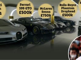 Kekasih tayang garaj koleksi kereta Ronaldo bernilai RM96 juta