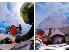 Polis cari penunggang ‘wheelie’ serta pecut 285km/j di jambatan kedua Pulau Pinang