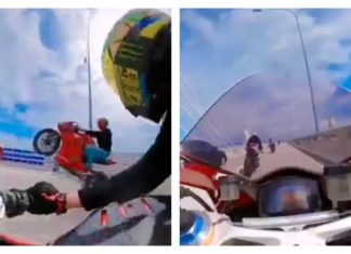 Polis cari penunggang ‘wheelie’ serta pecut 285km/j di jambatan kedua Pulau Pinang