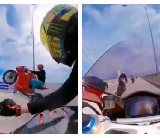 Polis cari penunggang ‘wheelie’ serta pecut 285km/j di jambatan kedua Pulau Pinang