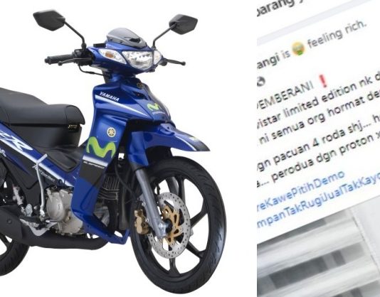 Penjual nak tolak Yamaha 125zr RM95k, ‘simpan tak rugi jual tak kaya’…