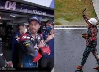 Tular aksi Rara tolak hujan di Litar Mandalika, pelumba MotoGP ketawa
