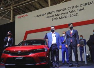 Honda Malaysia rai 1 juta unit pengeluaran dan ia adalah Honda Civic RS