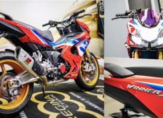 #Mod: Tukar hendal Honda Winner X V3 dengan versi ‘naked’
