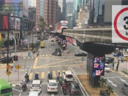 Had laju sekitar kawasan KL bakal turun sehingga 30kmj